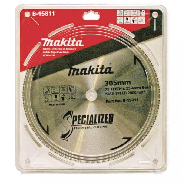 Makita B-15811 - 305 X 25.4 X 78T  Metal Cut Blade for Bench Mounted Cold Saw Makita Accessories